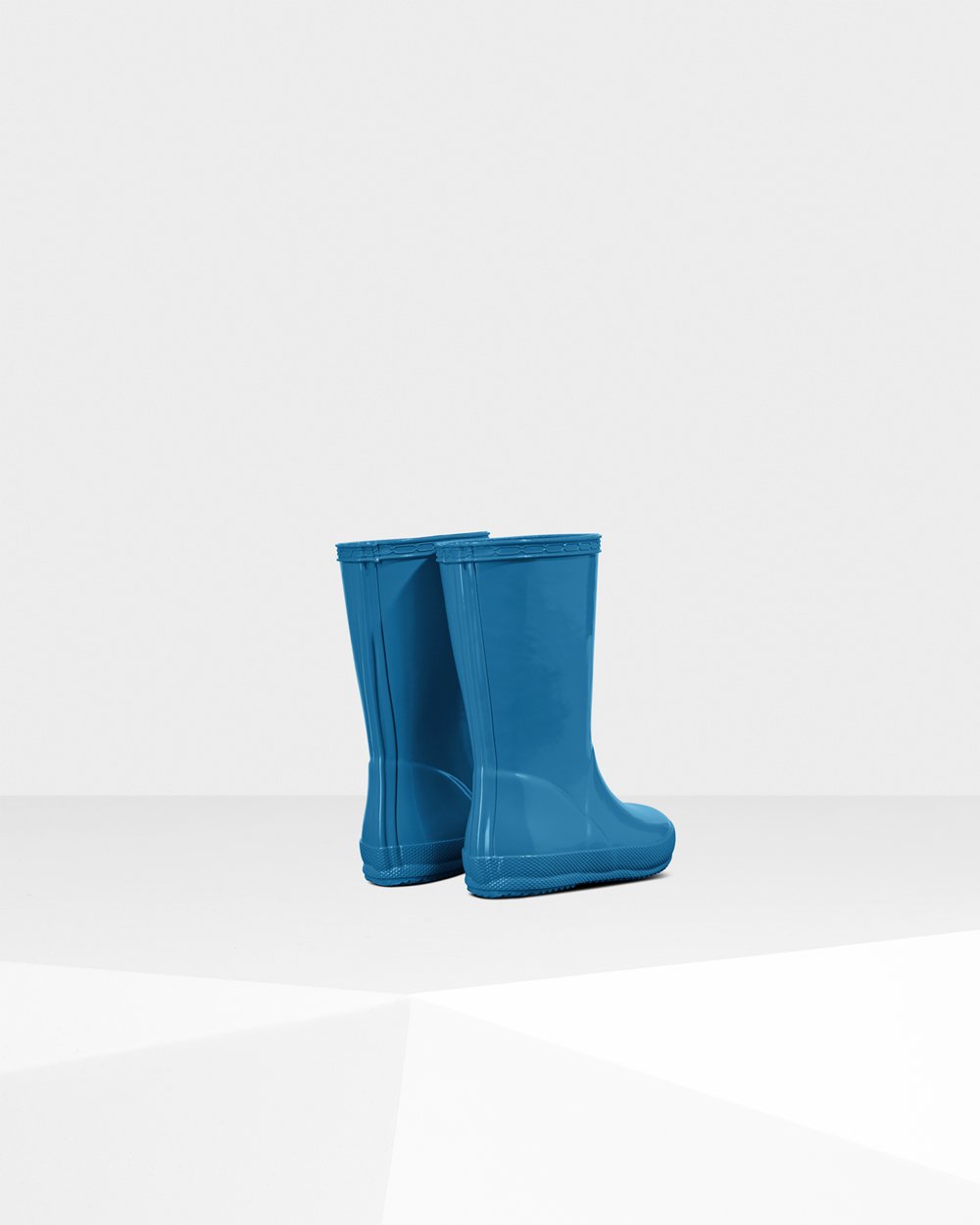 Kids Hunter Original First Classic Gloss | Rain Boots Blue | NZ-56379-IOSL